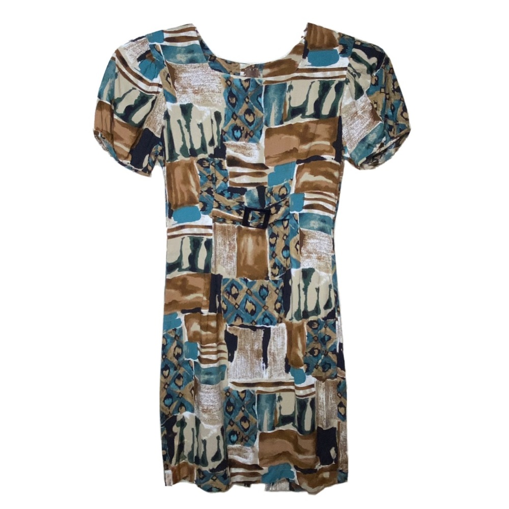 Vintage Multi Pattern Dress